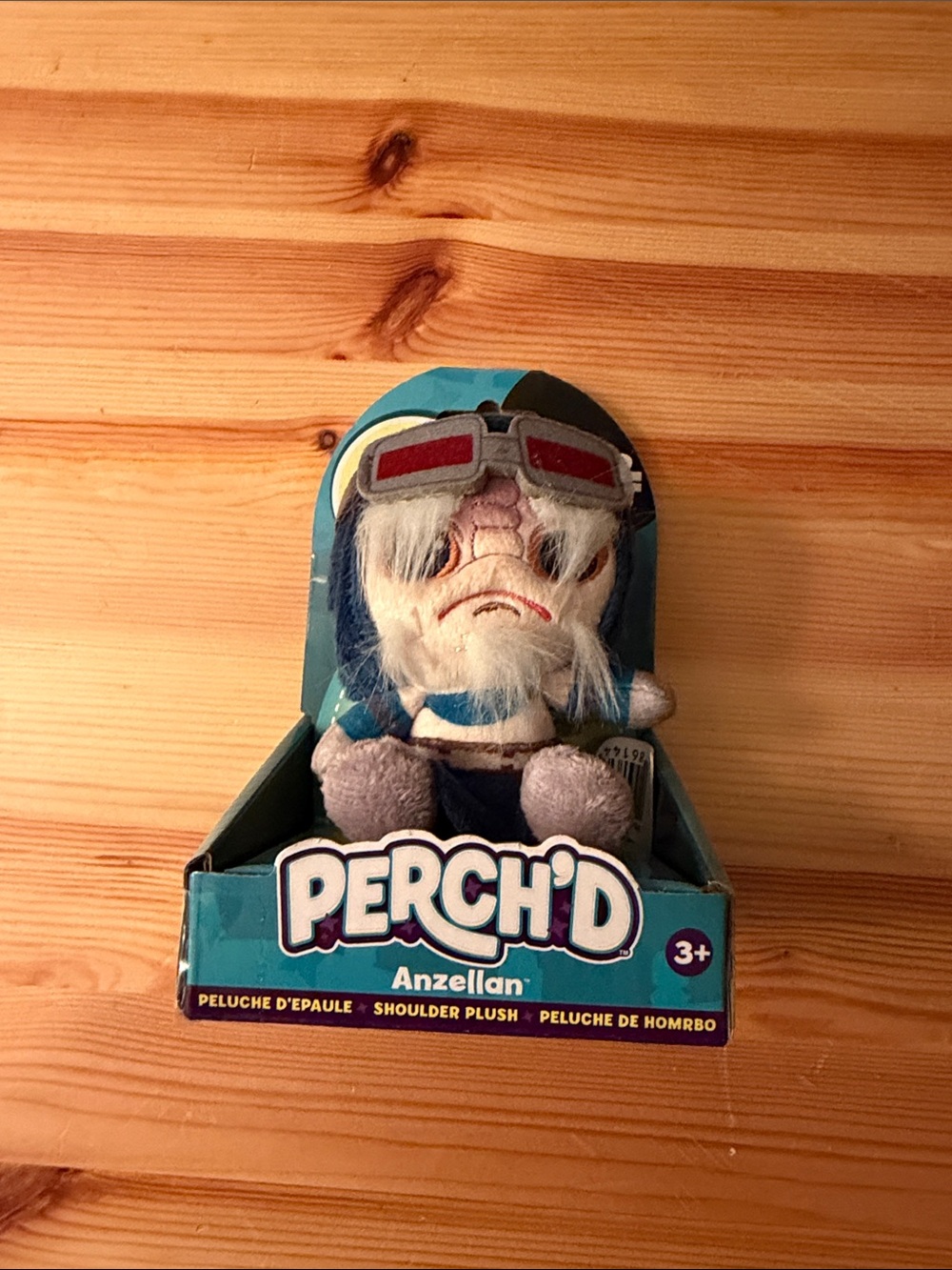 Disney Anzellan Blue and Gray Perch'd Shoulder Plush
